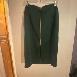 Silk pencil skirt